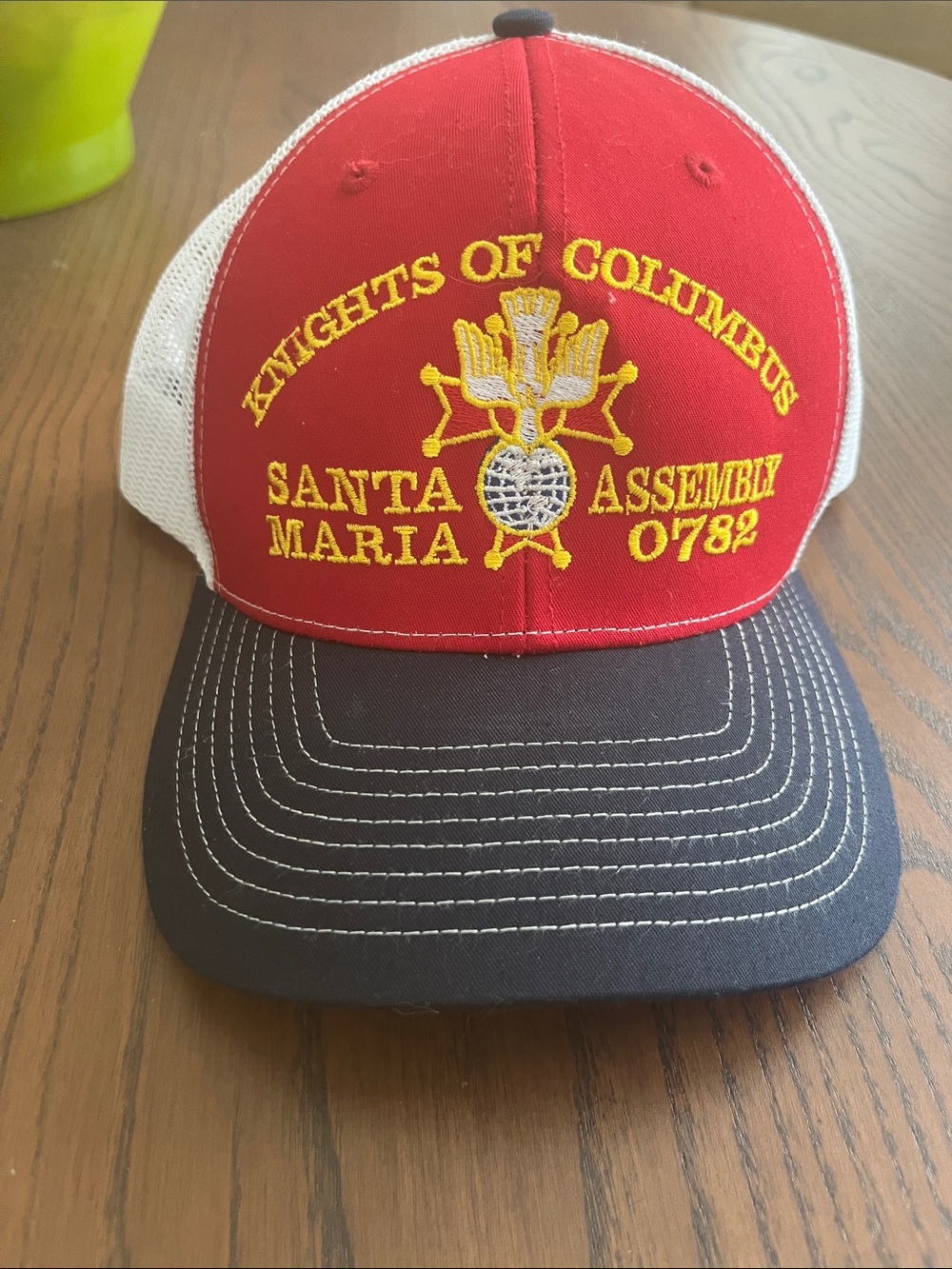 Knights of Columbus Santa Maria Assembly Red & Black Trucker Hat